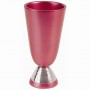 Yair Emanuel Anodized Aluminum Kiddush Cup with Nickel Plate in Red